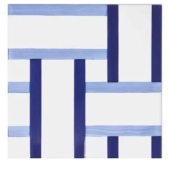 Ma.Vi. Ceramica Set di 25 piastrelle Bauhaus blu tipo 12
