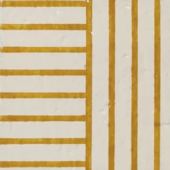 Ninefifty Set di 44 piastrelle bianche e gialle Alfabeto di Margherita Rui