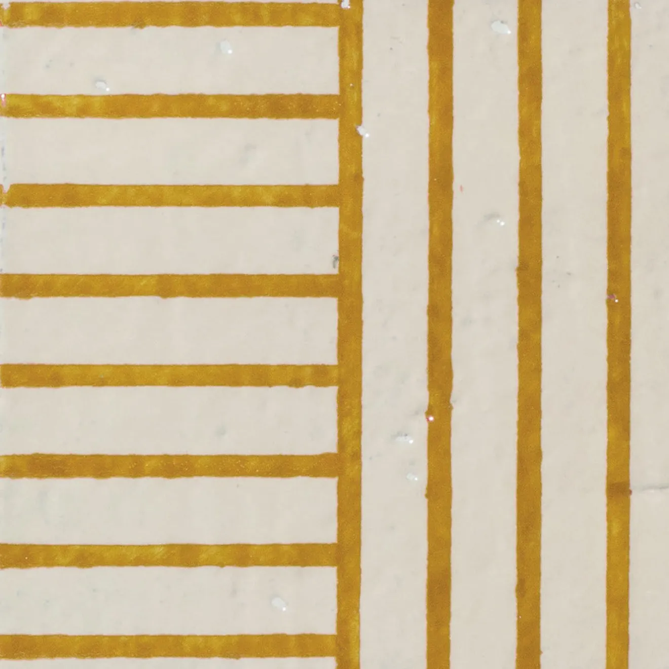 Ninefifty Set di 44 piastrelle bianche e gialle Alfabeto di Margherita Rui