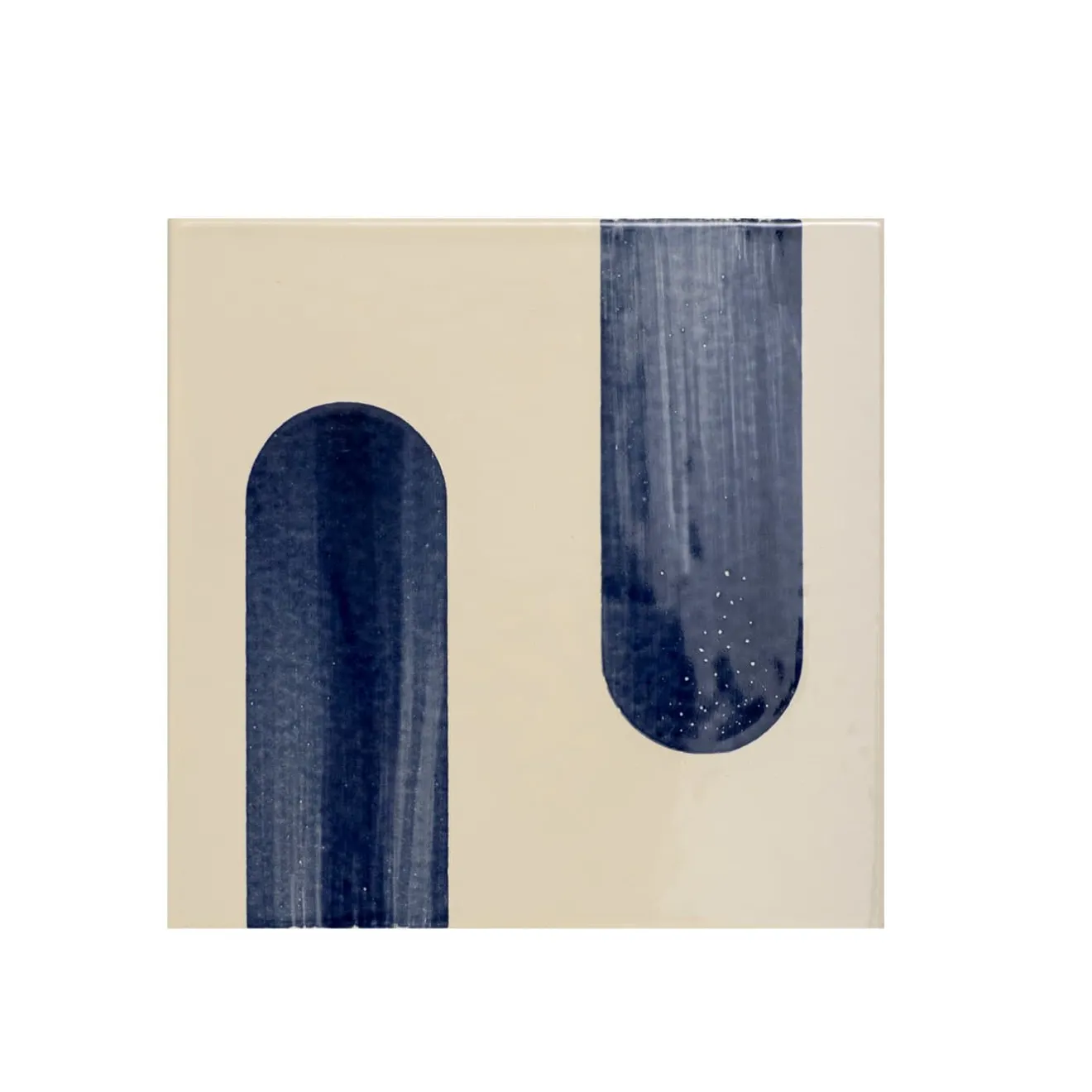 Ninefifty Set di 45 piastrelle bianche e blu Alfabeto di Margherita Rui