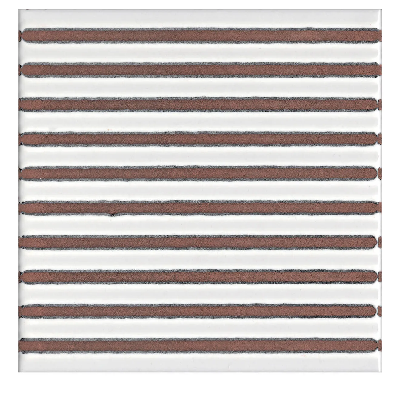 Ma.Vi. Ceramica Set di 44 piastrelle bianche Solchi Tattile Lines