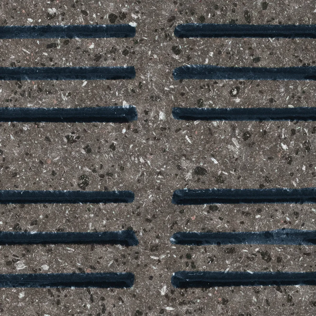 Ninefifty Set di 44 piastrelle blu e grigie Alfabeto di Margherita Rui