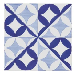 Ma.Vi. Ceramica Set di 25 piastrelle di tipo 4 blu Bauhaus