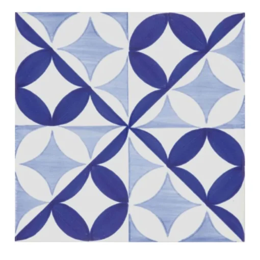 Ma.Vi. Ceramica Set di 25 piastrelle di tipo 4 blu Bauhaus