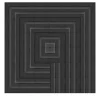Francesco De Maio Set Di 36 Piastrelle Geometrie D’Ombra In Ceramica Nero Carbone Composizione Motivo A Linee E Quadrato