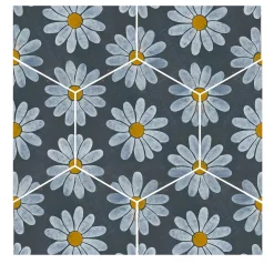 Studio Le Nid Set di 4 piastrelle Kimeya Margherita Gray di Vincenzo Messina