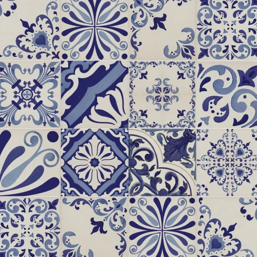 Ma.Vi. Ceramica Set di 25 piastrelle MAVI Blu Tipo Grotta Azzurra