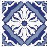 Ma.Vi. Ceramica Set di 25 piastrelle MAVI Blu Tipo Onda
