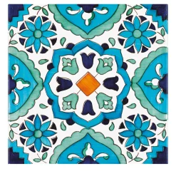 Ma.Vi. Ceramica Set di 25 Piastrelle Riedizioni Tradizione Tipo Arabesco