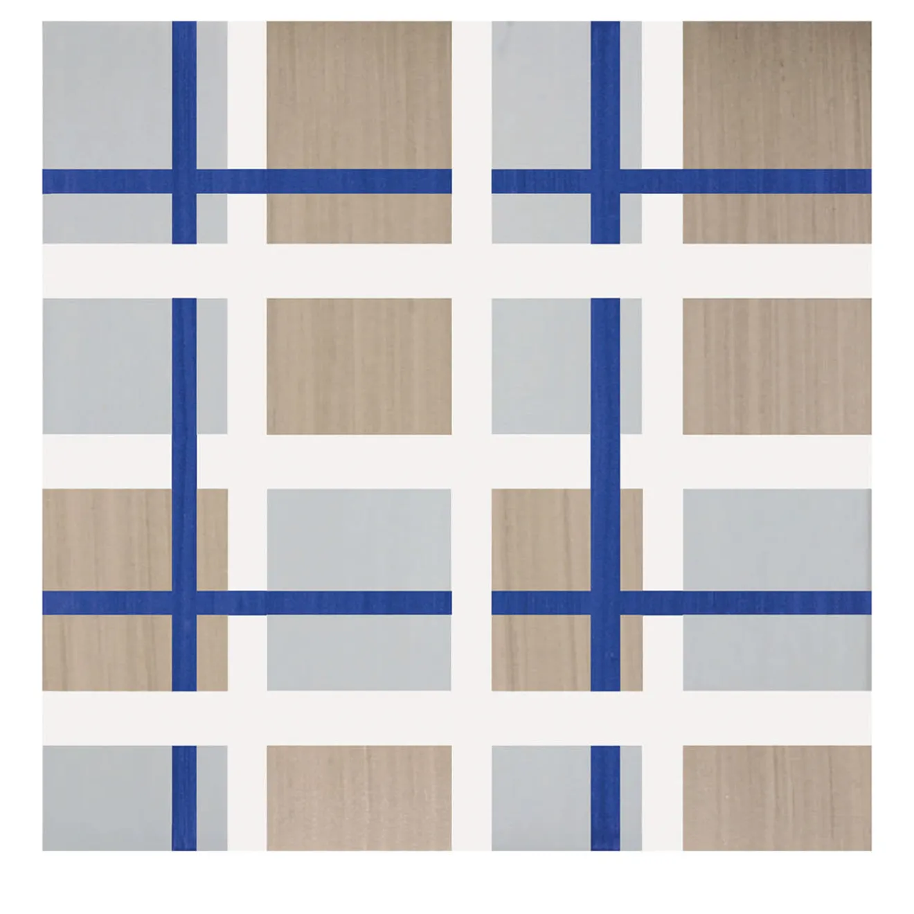 Ma.Vi. Ceramica Set Di 25 Piastrelle Tartan Beige Tipo 1