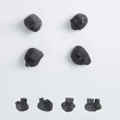 NIVA Design Set di 4 pomelli neri Pietra #2 di Nicole Valenti