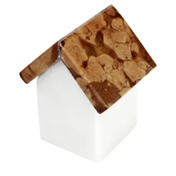 Carrara Home Design Set di 2 sculture a forma di casetta in marmo di Carrara e Verona di Paola Giubbani