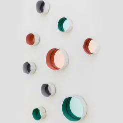 Paola Paronetto Set di 3 specchi Ninfea 12 Verdi