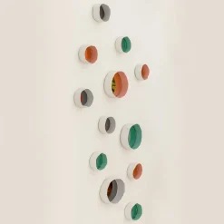 Paola Paronetto Set di 3 specchi Ninfea 12 Verdi