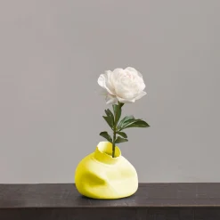 Jenna Basso Pietrobon Set di 2 vasi decorativi Nove giallo canarino