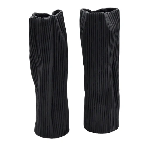 Design Center 1991 Set di 2 vasi decorativi "Paesaggio 25 Black #2" di Nino Basso