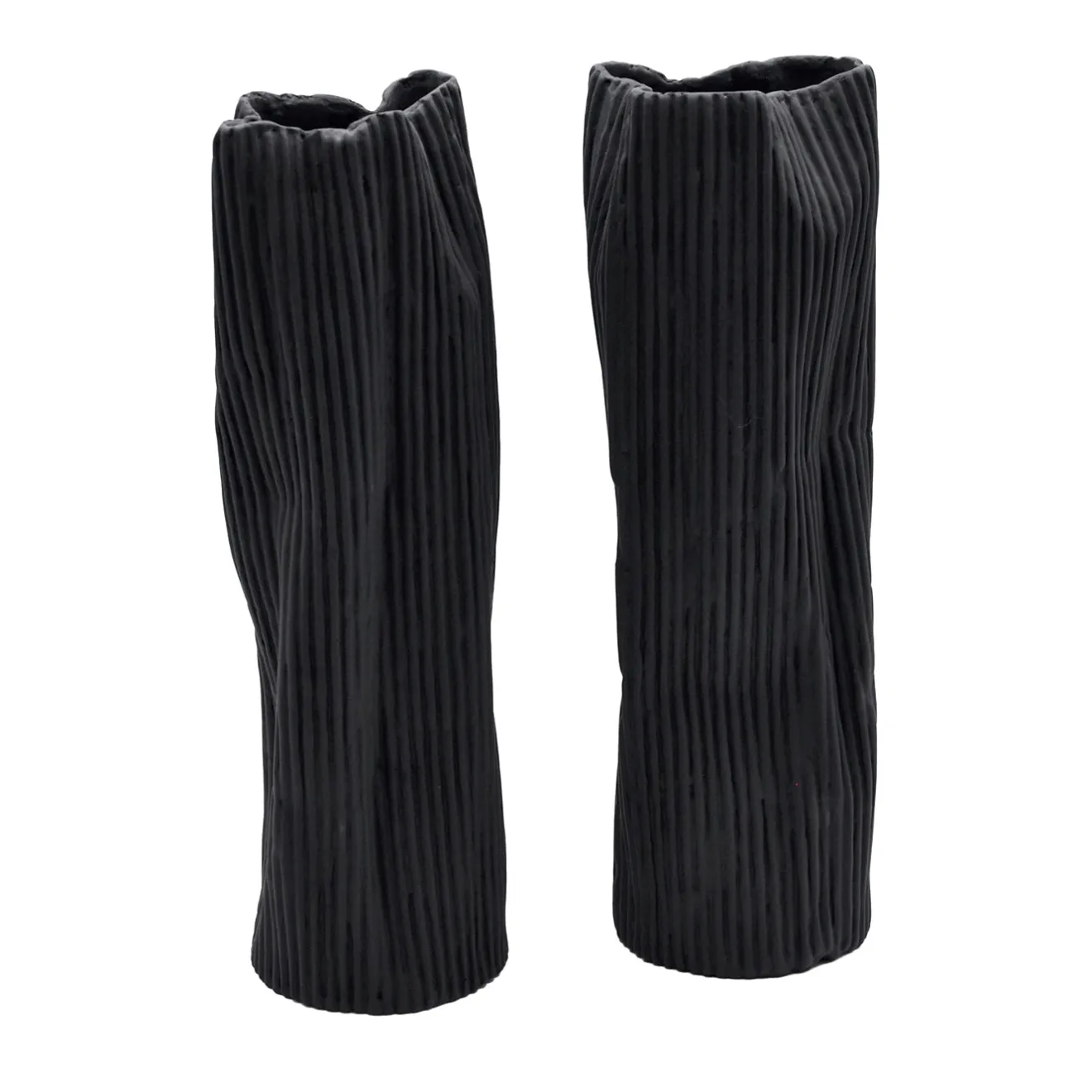 Design Center 1991 Set di 2 vasi decorativi "Paesaggio 25 Black #2" di Nino Basso