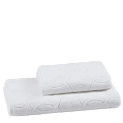 Rivolta Carmignani Set di asciugamani bianchi jacquard Shangri-La