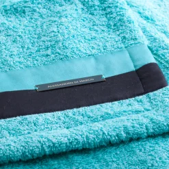 Alessandro Di Marco Set di asciugamani da bagno grandi - verde acqua e nero