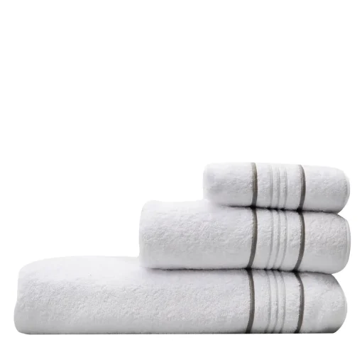 Jesurum Set di asciugamani da bagno Bourdon bianchi