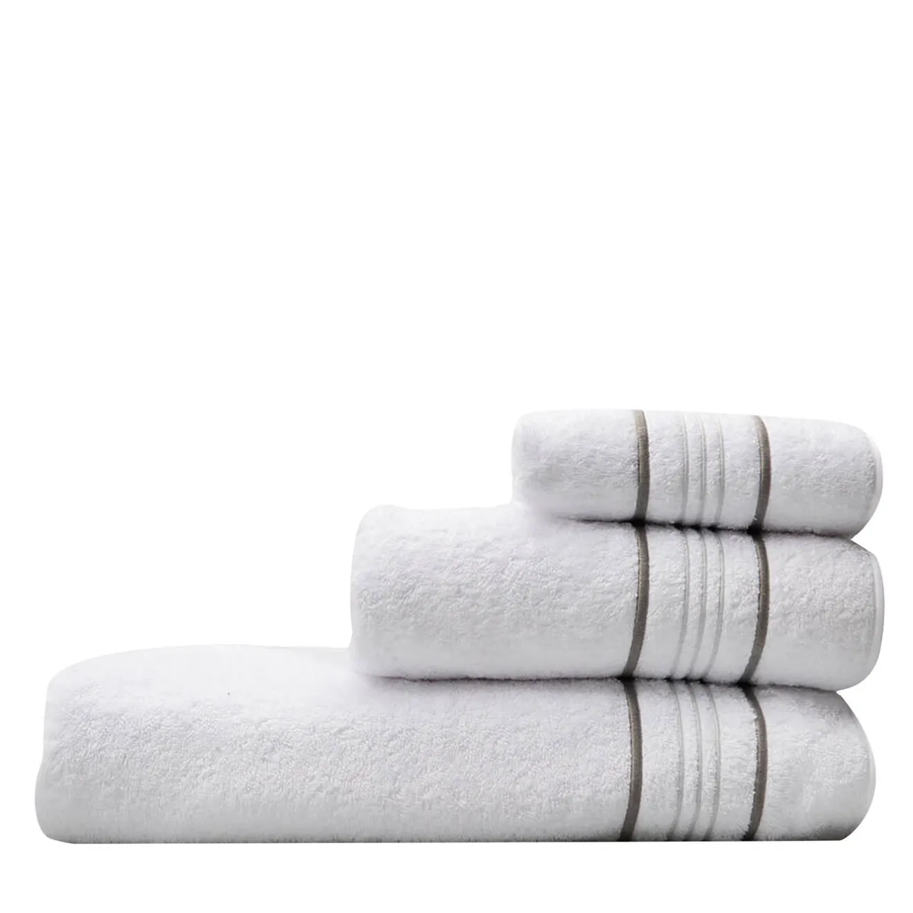 Jesurum Set di asciugamani da bagno Bourdon bianchi