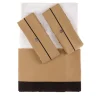 Alessandro Di Marco Set di biancheria da letto estiva - Beige e nero
