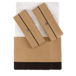 Alessandro Di Marco Set di biancheria da letto estiva - Beige e nero