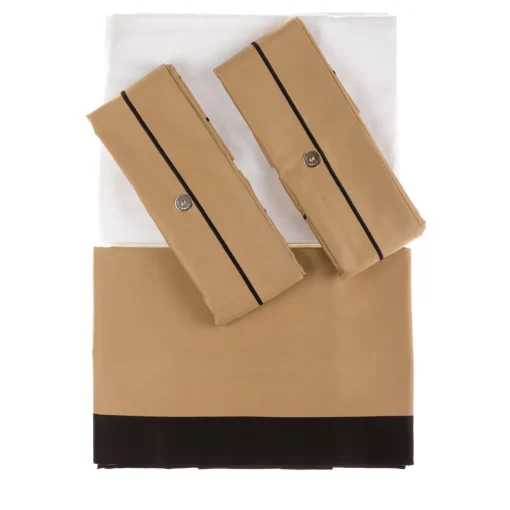 Alessandro Di Marco Set di biancheria da letto estiva - Beige e nero