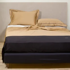 Alessandro Di Marco Set di biancheria da letto estiva - Beige e nero