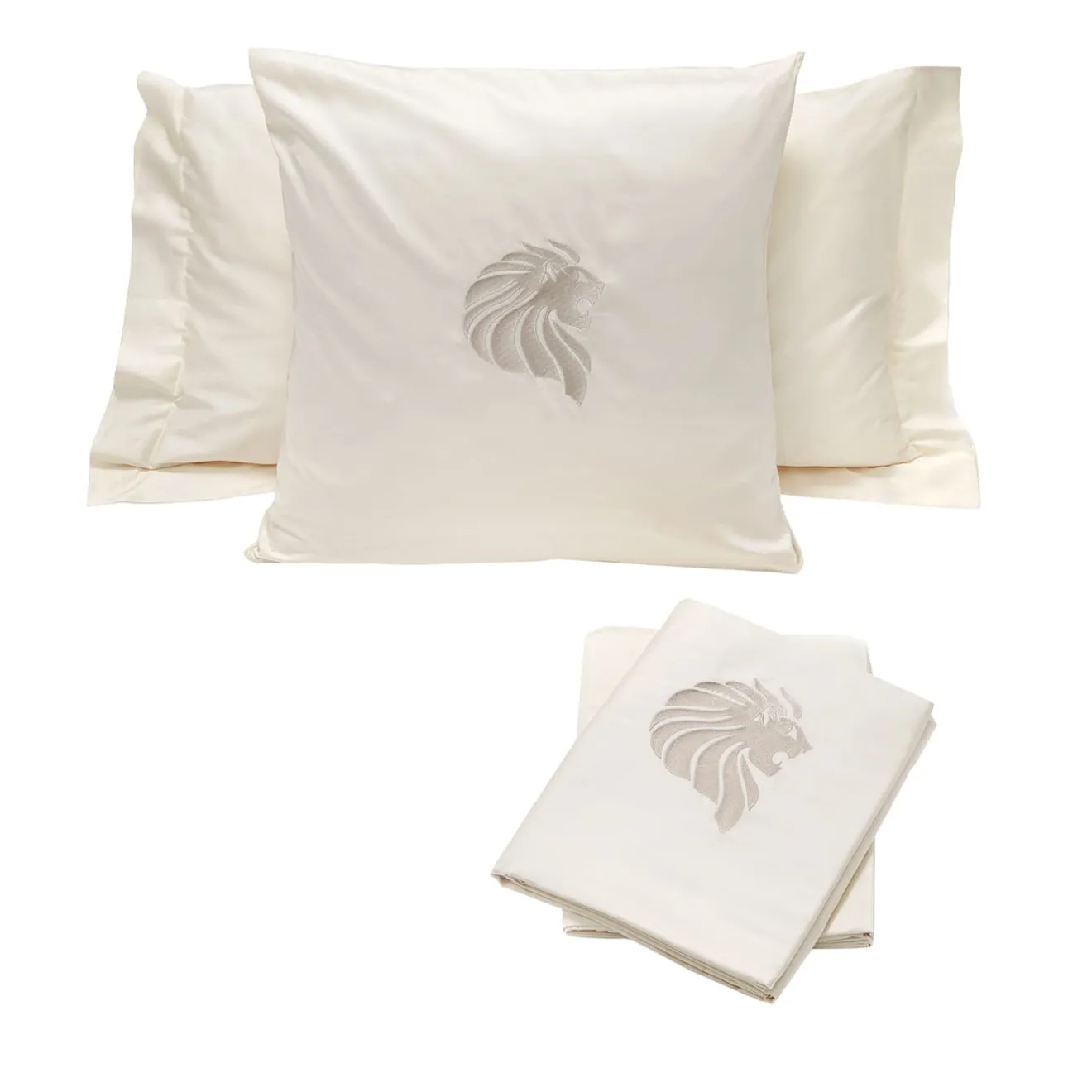 Giorgio Collection Set di biancheria da letto e cuscini beige #1