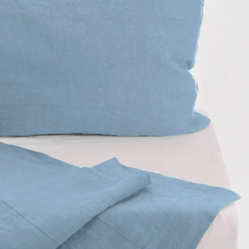 Once Milano Set di biancheria da letto estiva azzurra