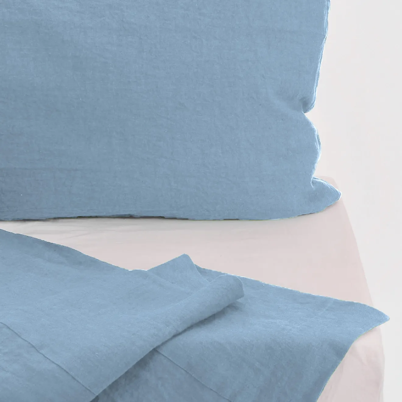 Once Milano Set di biancheria da letto estiva azzurra