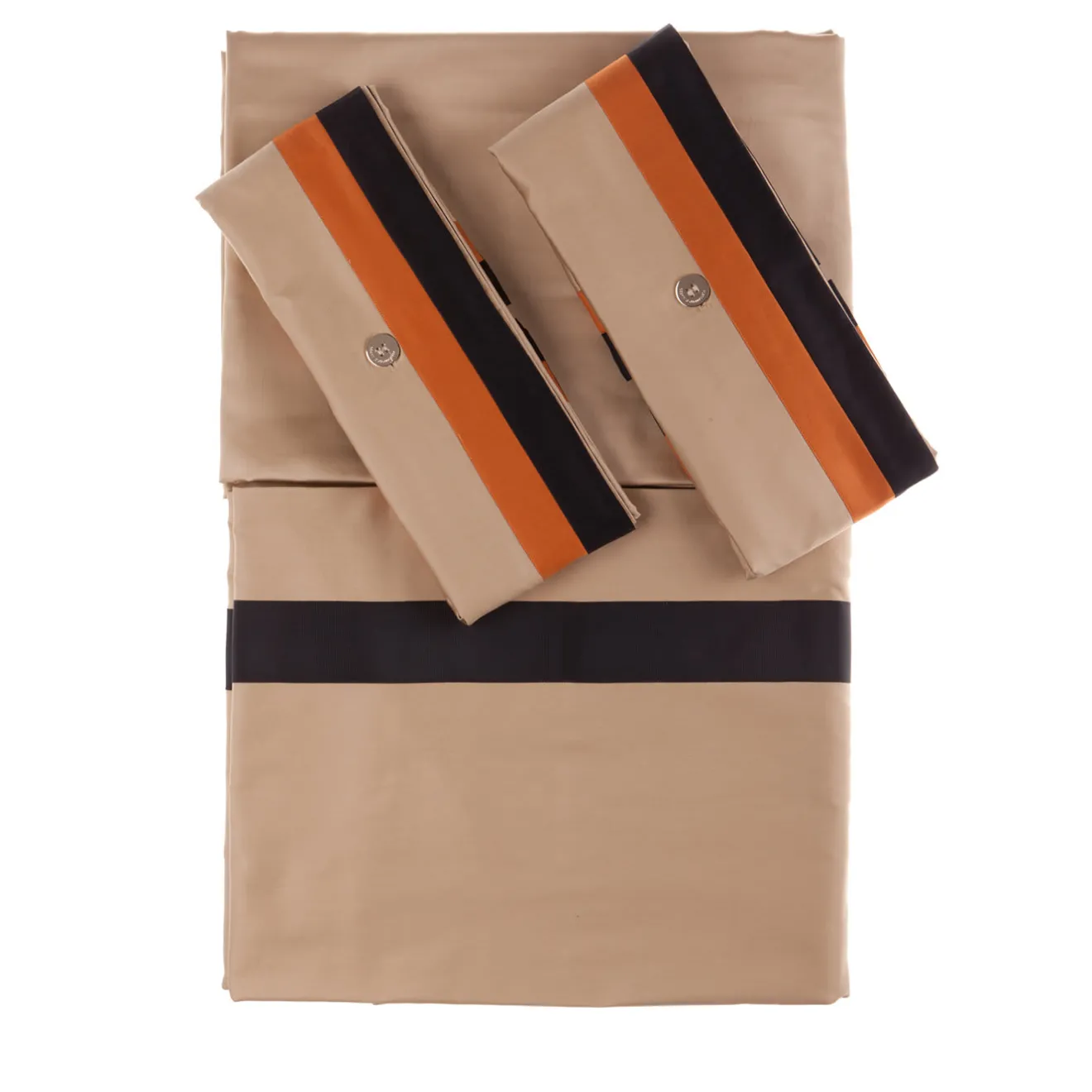 Alessandro Di Marco Set di biancheria da letto estiva - Beige e arancione
