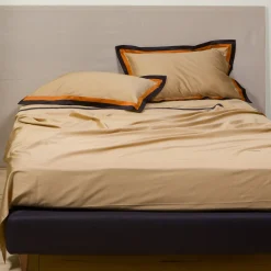 Alessandro Di Marco Set di biancheria da letto estiva - Beige e arancione