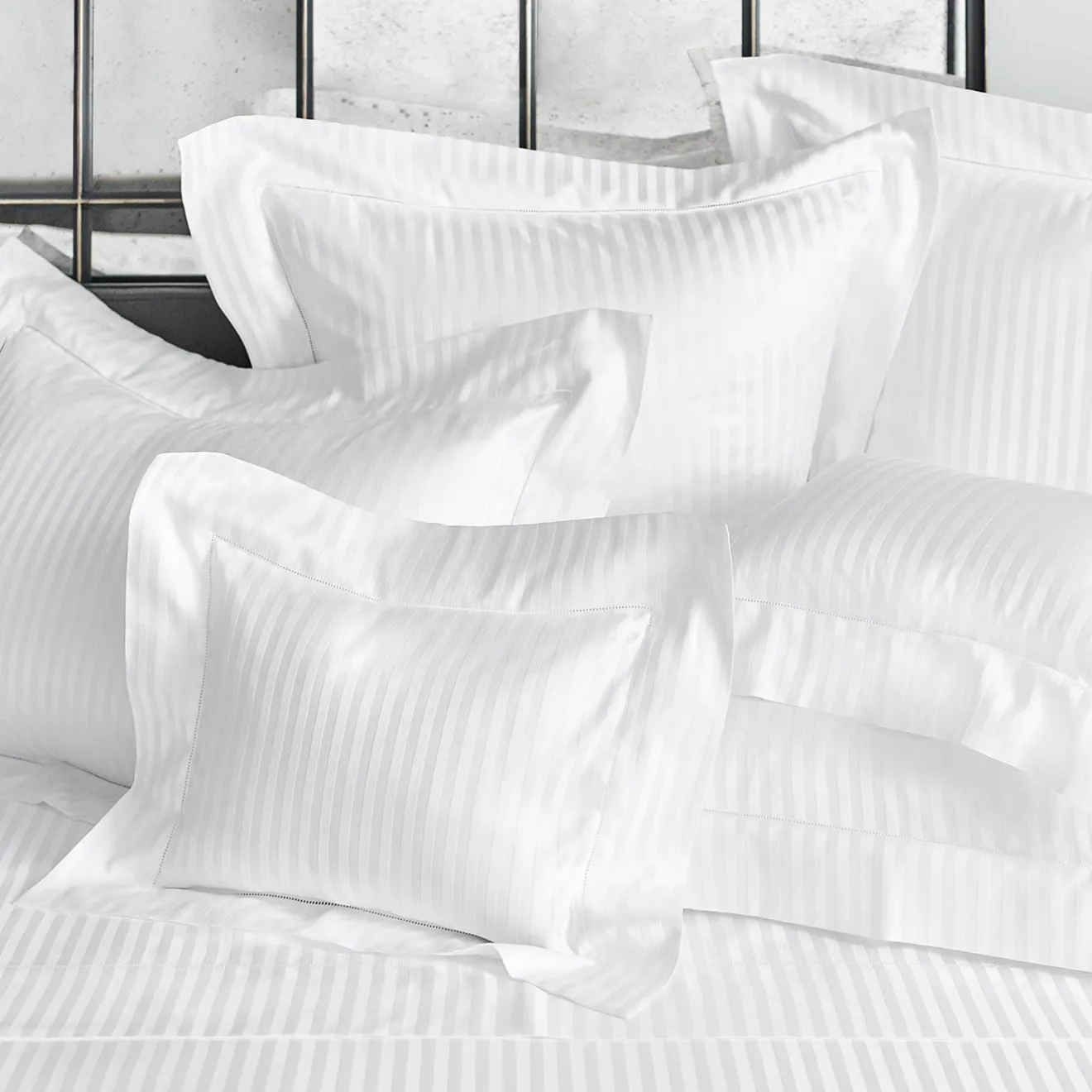 Verderoccia Set di lenzuola Athos Jacquard Bianco US King
