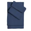 Sesia&Co. Set di Lenzuola King Size in Lino colore Mirtillo