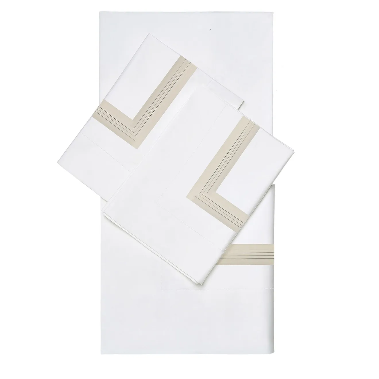 Verderoccia Set di lenzuola Plissè Bianco e Marmo US King