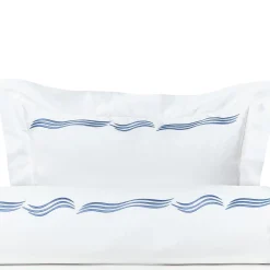 Verderoccia Set di lenzuola Tuffo Bianco e Blu Assisi US King