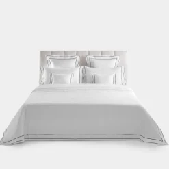 Biancoperla Set lenzuola Horizon in Cotone Satinato Bianco