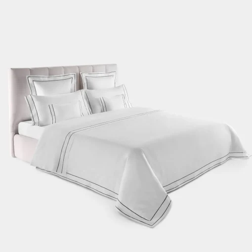 Biancoperla Set lenzuola Horizon in Cotone Satinato Bianco