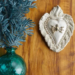 Cuore di Argilla SPADE SACRE CUORE IN CERAMICA BIANCA