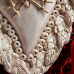 Cuore di Argilla SPADE SACRE CUORE IN CERAMICA BIANCA