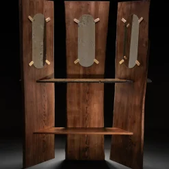 Davide Palardi Specchiera Nessente con triplo pannello in legno di frassino