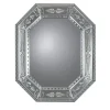Barbini Specchio da muro Salviati ottagonale in argento