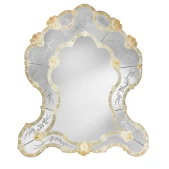 Barbini Specchio da parete Barocco con foglia d'oro