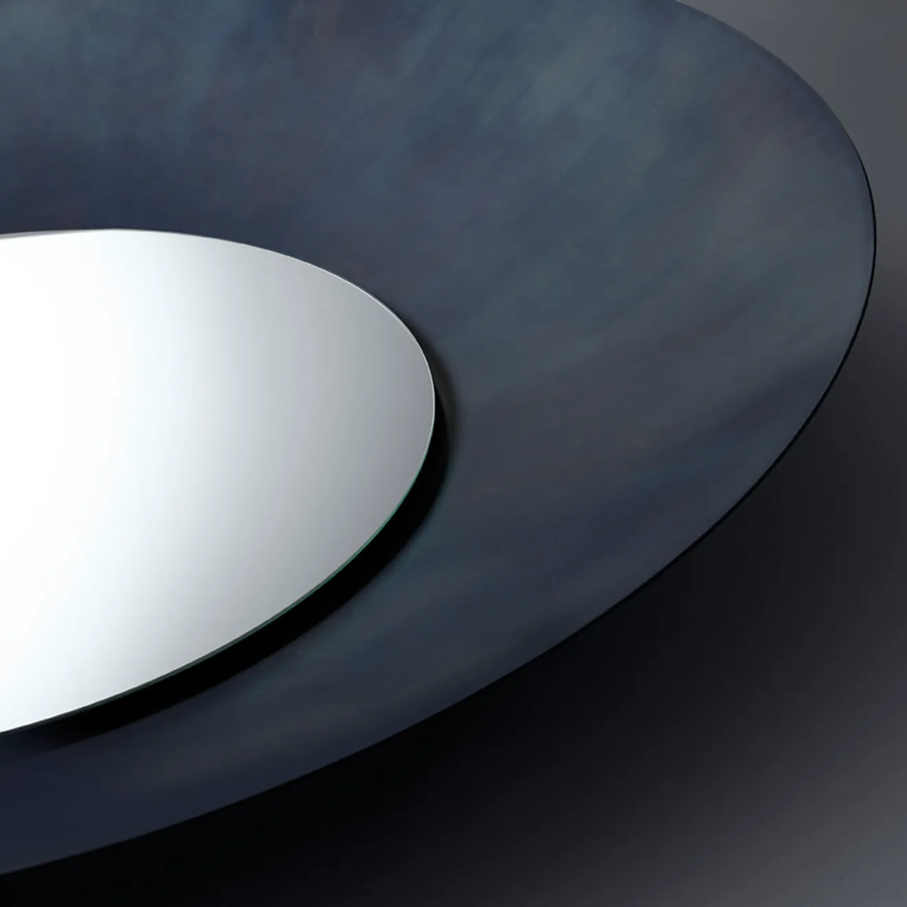 De Castelli Specchio da parete Brame in acciaio inossidabile con luce LED di R&D