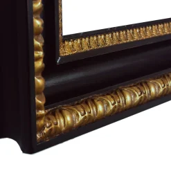 Caiafa Specchio da parete Cassonetto Impero in ebano e oro