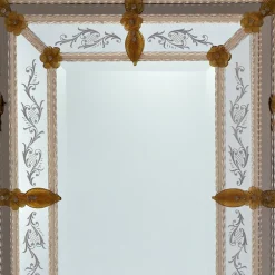 Fratelli Tosi Specchio da parete in vetro di Murano Toronto