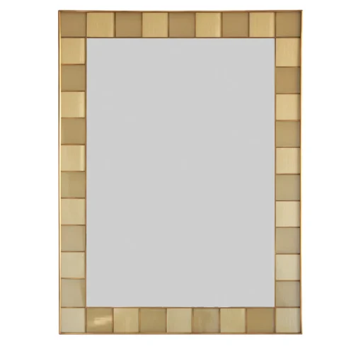 Matlight Milano Specchio da parete in vetro e ottone satinato