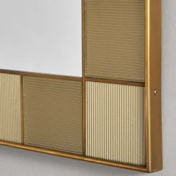 Matlight Milano Specchio da parete in vetro e ottone satinato